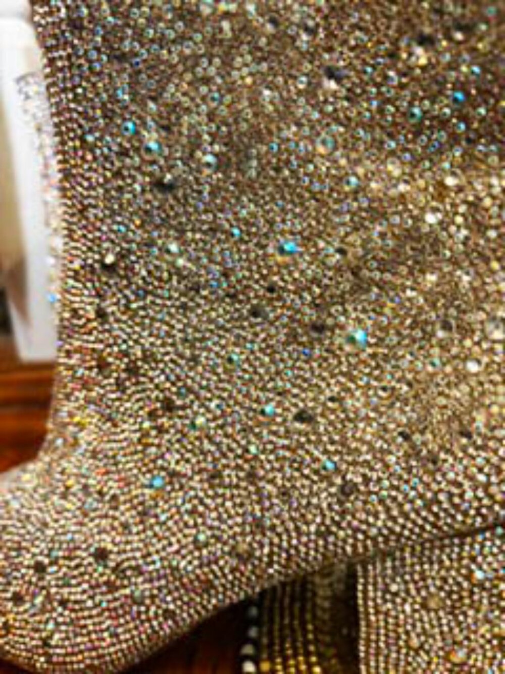 Betsey Johnson Crystal Embellished Ankle Boots - Size 8 - Picture 3 of 9
